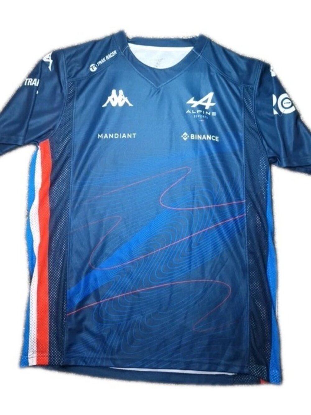 Kappa Alpine F1 Esports Kombat Jersey Mens 2XL Esteban Ocon BWT Binance Blue - Picture 3 of 15